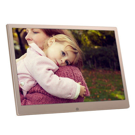 HSD1303 13.3 inch LED 1280x800 High Resolution Display Digital Photo Frame with Holder and Remote Control, Support SD / MMC / MS Card / USB Port, UK Plug(Gold), HSD1303 13.3 inch