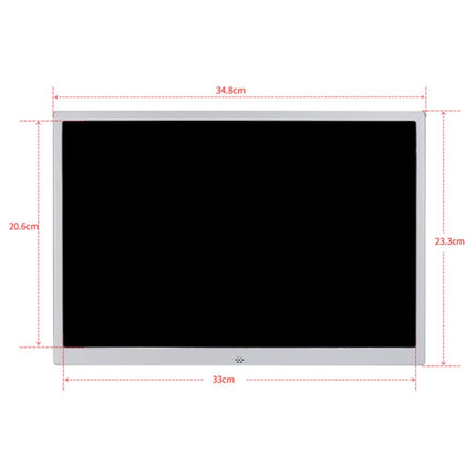HSD1504 15.4 inch LED 1280x800 High Resolution Display Digital Photo Frame with Holder and Remote Control, Support SD / MMC / MS Card / USB Port, EU Plug(Gold), HSD1504 15.4 inch