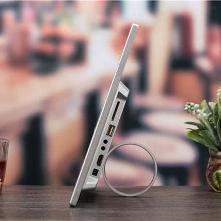 HSD1504 15.4 inch LED 1280x800 High Resolution Display Digital Photo Frame with Holder and Remote Control, Support SD / MMC / MS Card / USB Port, EU Plug(Gold), HSD1504 15.4 inch