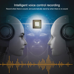 K7 8GB Noise Reduction Smart Voice Control Mini MP3 Recorder, 8GB