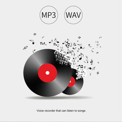 K7 8GB Noise Reduction Smart Voice Control Mini MP3 Recorder, 8GB