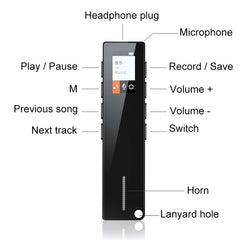 N3 16GB Noise Reduction Color Screen Mini MP3 Recorder, 16GB