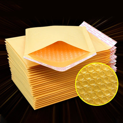 200pcs Kraft Paper Envelope Bag Express Bubble Bag Packaging Bag, Size: 19x28+4cm