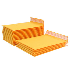 200pcs Kraft Paper Envelope Bag Express Bubble Bag Packaging Bag, Size: 19x28+4cm