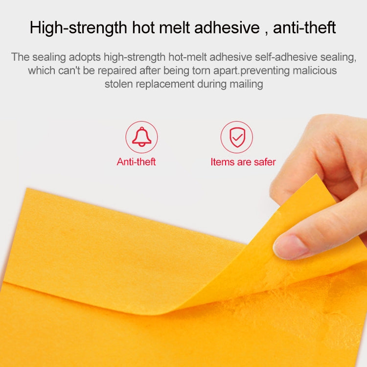 200pcs Kraft Paper Envelope Bag Express Bubble Bag Packaging Bag, Size: 19x28+4cm