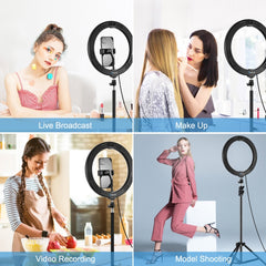 PULUZ 10.2 inch 26cm LED Ring Light  + 1.1m Tripod Mount Selfie Beauty Vlogging Video Light  Live Broadcast Kits, 1.1m Tripod Mount+Ring Light