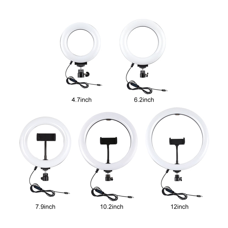 PULUZ 1.1m Tripod Mount + Live Broadcast Dual Phone Bracket + 6.2 inch 16cm LED Ring Vlogging Video Light Kits, 3 in 1 Live Broadcast Kits