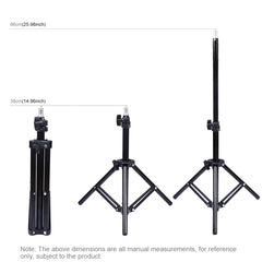 PULUZ 70cm Tripod Mount +  Live Broadcast Dual Phone Bracket + 6.2 inch 16cm LED Ring Vlogging Video Light Kits, 70cm Tripod Mount+Ring Light