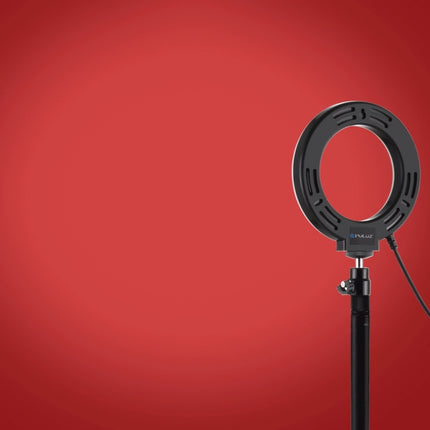 PULUZ 4.7 pulgadas 12 cm USB 10 modos 8 colores RGBW regulable LED anillo vlogueo fotografía video luces + soporte para trípode de escritorio con zapata fría trípode cabeza de bola, 4.7 pulgadas RGBW + soporte para trípode