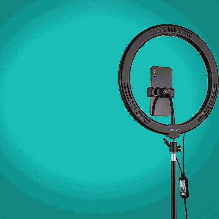 PULUZ 11.8 inch 30cm RGB Light 1.1m Tripod Mount Dimmable LED Ring Vlogging Selfie Photography Video Lights Live Broadcast Kits with Cold Shoe Tripod Ball Head & Phone Clamp, 12 inch RGB+Tripod(EU), 12 inch RGB+Tripod(UK), 11.8 inch RGB+Tripod(AU)�����...