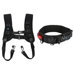 PULUZ 2 in 1 Multi-functional Bundle Waistband Strap + Double Shoulders Strap Kits with Hook for SLR / DSLR Cameras