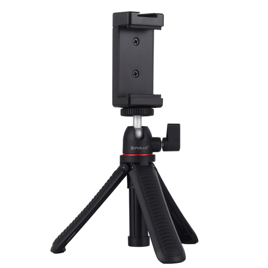 PULUZ Selfie Sticks Tripod Mount + Phone Clamp with Tripod Adapter & Long Screw