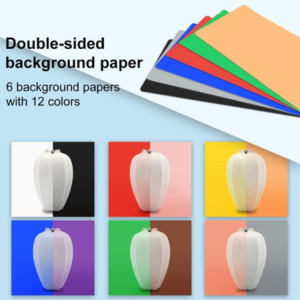 PULUZ 25cm Folding Portable High CRI Ring LED Photo Lighting Studio Tent Box + Shadowless Light Lamp Panel Pad with 12 Colors Backdrops, Size: 25cm x 25cm x 25cm, 25cm High CRI Box + Shadowless Light