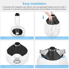 PULUZ 220V 120W Studio Video Light + 2.8m Light Holder + 65cm Foldable Lantern Softbox Photography Kit, 120W 2700K-6500K Light 2.8m Light Holder Kit EU Plug, 120W 2700K-6500K Light 2.8m Light Holder Kit UK Plug������������������������������������������...
