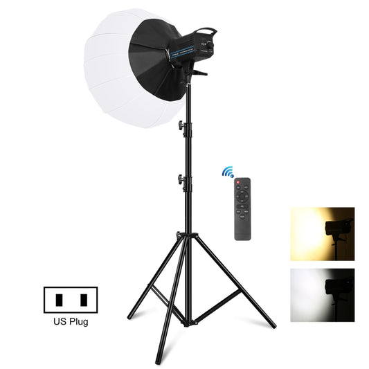 PULUZ 220V 150W 3200K-5600K Studio Video Light + 2.8m Light Holder + 65cm Foldable Lantern Softbox Photography Kit, 120W 3200-5600K Light Kit US Plug, 120W 3200-5600K Light Kit AU Plug, 120W 3200-5600K Light Kit EU Plug, 120W 3200-5600K Light Kit UK Plug