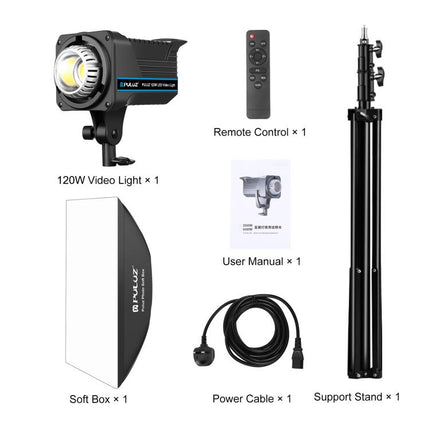 PULUZ 120W Photo Studio Strobe Flash Light Kit with Softbox Reflector & Tripod, Rectangle 120W 2700K-6500K Light Kit EU Plug, Rectangle 120W 2700K-6500K Light Kit UK Plug, Rectangle 120W 2700K-6500K Light Kit US Plug