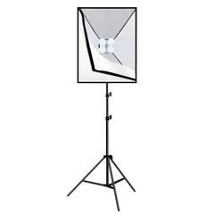 PULUZ Softbox Lighting Kit 2 PCS 50x70cm Professional Photo Studio Photography Light Equipment with 8 x E27 20W E27 Socket Bulb Photography Lighting Kit for Filming Portrait Shooting / Fashion Advertising Photography, 2 PCS 4 x Bulb Kit EU Plug