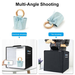 PULUZ 30cm Folding Ring Light Photo Lighting Studio Shooting Tent Box with Shadowless Light Panel, 30cm Box + Shadowless Light