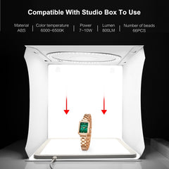 PULUZ 30cm Folding Ring Light Board Photo Lighting Studio Shooting Tent Box Kit Box with Shadowless Light Panel, 30cm Folding Box + Shadowless Light