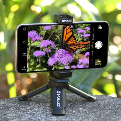 PULUZ Folding Plastic Tripod + Horizontal / Vertical Shooting Metal Clamp with Cold Shoe for iPhone, Galaxy, Huawei, Xiaomi, Sony, HTC, Google and other Smartphones, Tripod+Clamp 4