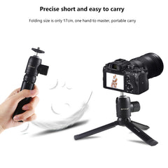 PULUZ Mini Pocket Metal Desktop Tripod Mount + Mini  Metal Ball Head with 1/4 inch Screw for DSLR & Digital Cameras, Tripod+Ball Head