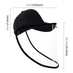 50 PCS Anti-Saliva Splash Anti-Spitting Anti-Fog Anti-Oil Protective Baseball Cap Mask Removable Face Shield, Baseball Cap Mask 50 Pack, 50 PCS Baseball Cap Mask/Red, 50 PCS Baseball Cap Mask/Blue