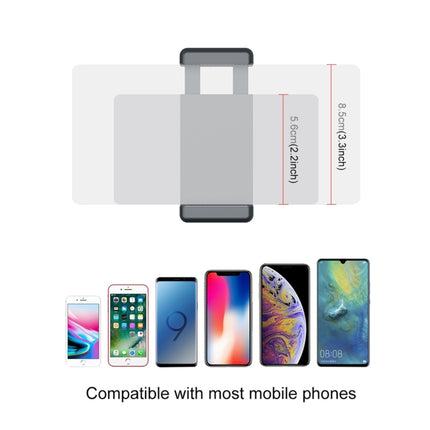 Abrazadera de fijación para teléfono inteligente PULUZ, soporte de montaje de 1/4 de pulgada + kits de montaje de trípode plegable con agarre para DJI OSMO Pocket / Pocket 2, abrazadera + trípode