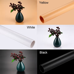 3 PCS PULUZ Photography Background PVC Paper Kits for Studio Tent Box, 3 Colors (Black, White,Yellow), Size: 120cm x 60cm, 3color 60cm