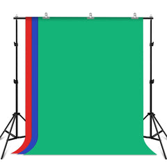 PULUZ 2x2m Photo Studio Background Support Stand Backdrop Crossbar Bracket Kit with Red / Blue / Green Backdrops, 2 x 2m(double stands), 2x3m (Double stands)