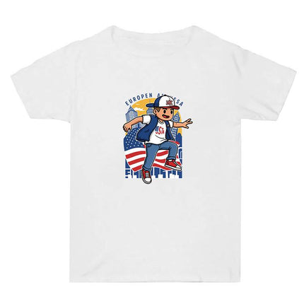 Summer Baggy Cotton Short Sleeve T-shirt Custom Made Print On Your Demand, Size: XXL