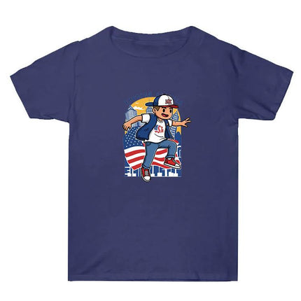 Summer Baggy Cotton Short Sleeve T-shirt Custom Made Print On Your Demand, Size: XXL