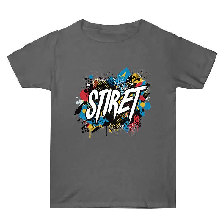 Summer Baggy Cotton Short Sleeve T-shirt Custom Made Print On Your Demand, Size: XXL
