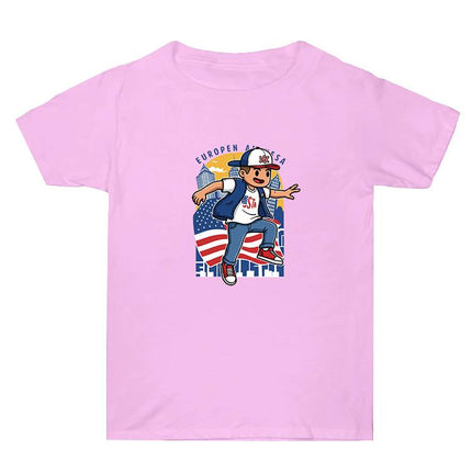 Summer Baggy Cotton Short Sleeve T-shirt Custom Made Print On Your Demand, Size: XXXL