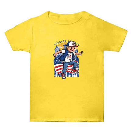 Summer Baggy Cotton Short Sleeve T-shirt Custom Made Print On Your Demand, Size: XXXL