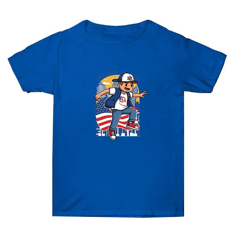 Summer Baggy Cotton Short Sleeve T-shirt Custom Made Print On Your Demand, Size: XXXL