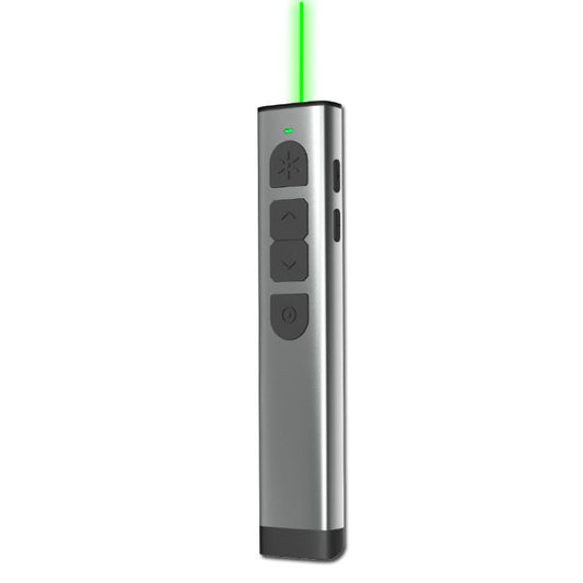 Doosl Dsit038 2.4GHz Wireless Presenter PowerPoint Clicker Representation Remote Control Green Laser Pointer, Control Distance: 100m, Green Laser