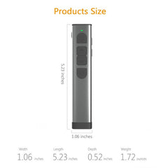 Doosl Dsit038 2.4GHz Wireless Presenter PowerPoint Clicker Representation Remote Control Green Laser Pointer, Control Distance: 100m, Green Laser