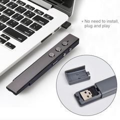 PR-20 Wireless Presenter PowerPoint PPT Clicker Presentation Remote Control Pen Laser Pointer Flip Pen with Air Mouse Function, Laser Pointer Flip Pen