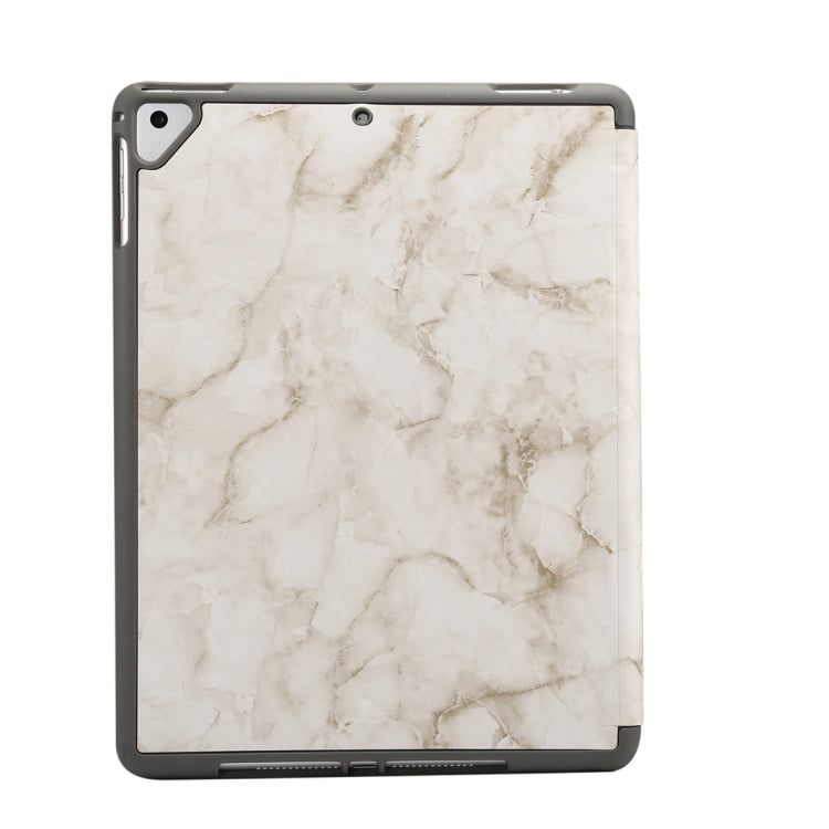 Marble Texture Pattern Horizontal Flip Case for iPad 9.7 (2018) , with Three-folding Holder & Pen Slots, For iPad 9.7 (2018), For iPad 9.7 (2018) & iPad Air & iPad Air 2 & iPad Pro 9.7 & iPad 9.7 2017