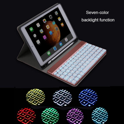 508A Detachable Bluetooth Keyboard + Horizontal Flip Leather Tablet Case with Holder & Colorful Backlight for iPad Pro 9.7 inch, iPad Air, iPad Air 2, iPad 9.7 inch (2017), iPad 9.7 inch (2018), 508A Wine Red, 508A Blue, 508A Black, 508A Champagne Gold
