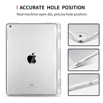 Transparent TPU Soft Protective Back Cover Case for iPad Pro 9.7 inch & iPad 9.7 (2018) & iPad 5 & 6, with Pen Slots