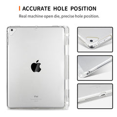 Funda protectora trasera suave de TPU transparente para iPad Pro de 9,7 pulgadas y iPad 9,7 (2018) y iPad 5 y 6, con ranuras para lápiz, iPad Pro de 9,7 pulgadas y iPad 9,7 (2018) y 5 y 6