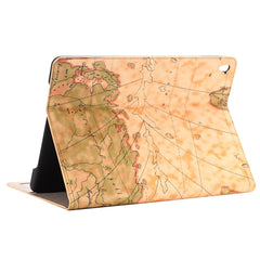 Funda de cuero con tapa horizontal con patrón de mapa, soporte, ranuras para tarjetas y billetera para iPad Pro de 9,7 pulgadas, entrega con patrón aleatorio, PRI2001A, PRI2001B, PRI2001C