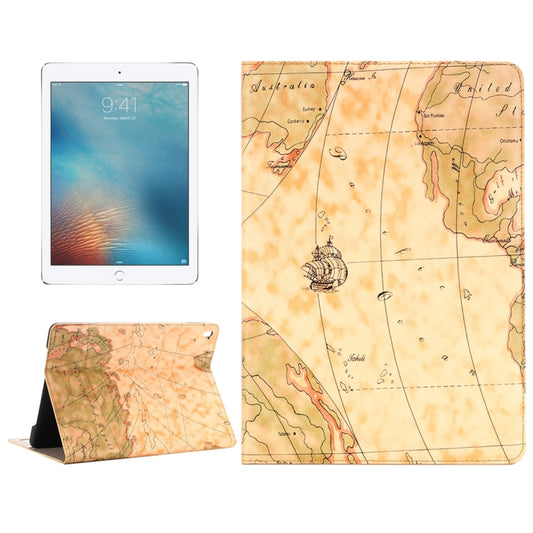 Horizontale Klapphülle aus Leder mit Kartenmuster, Halterung, Kartenfächern und Geldbörse für iPad Pro 9,7 Zoll, zufällige Musterlieferung, PRI2001A, PRI2001B, PRI2001C