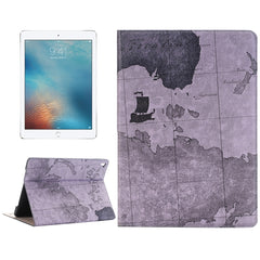 Funda de cuero con tapa horizontal con patrón de mapa, soporte, ranuras para tarjetas y billetera para iPad Pro de 9,7 pulgadas, entrega con patrón aleatorio, PRI2001A, PRI2001B, PRI2001C