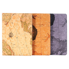 Funda de cuero con tapa horizontal con patrón de mapa, soporte, ranuras para tarjetas y billetera para iPad Pro de 9,7 pulgadas, entrega con patrón aleatorio, PRI2001A, PRI2001B, PRI2001C