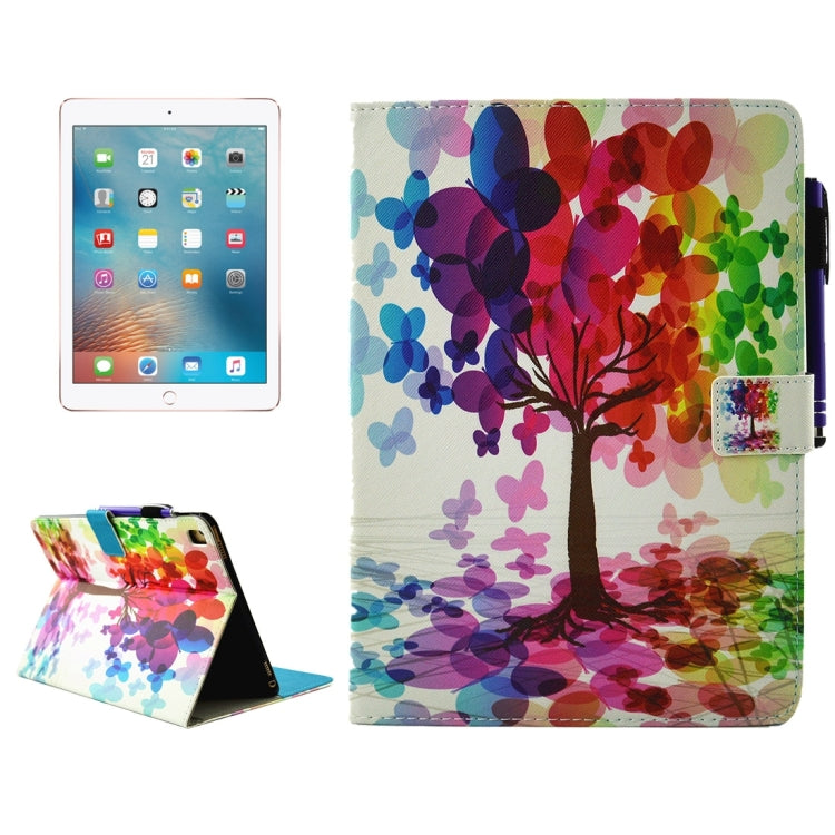 Für iPad Pro 9,7 Zoll, horizontales Flip-Lederetui mit Halterung &amp; Geldbörse &amp; Kartenfächern &amp; Schlaf-/Weckfunktion &amp; Stiftfach, für Apple iPad Pro 9,7 Zoll