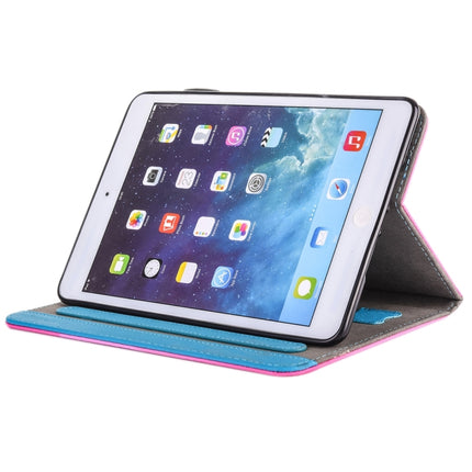 Für iPad Air / iPad Air 2, horizontales Klappetui aus Leder mit Malmuster, Halterung, Geldbörse, Kartenfächern und Stiftfach, für iPad Air / iPad Air 2, iPad Air / iPad Air 2
