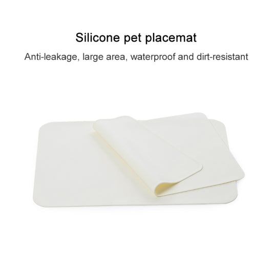 Original Xiaomi Youpin Jordan & Judy Pet Silicone Anti-spill Placemat, Size: 530x380x2.5mm (Beige), 530x380x2.5mm