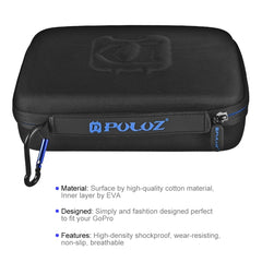 PULUZ Waterproof Carrying and Travel Case for for GoPro, Insta360, DJI and Other Action Cameras Accessories, Medium Size: 23cm x 17cm x 7cm, US Stock Black, UK Stock Black, For GoPro, Size: 23cm x 17cm x 7cm